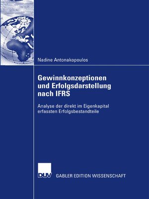 cover image of Gewinnkonzeptionen und Erfolgsdarstellung nach IFRS